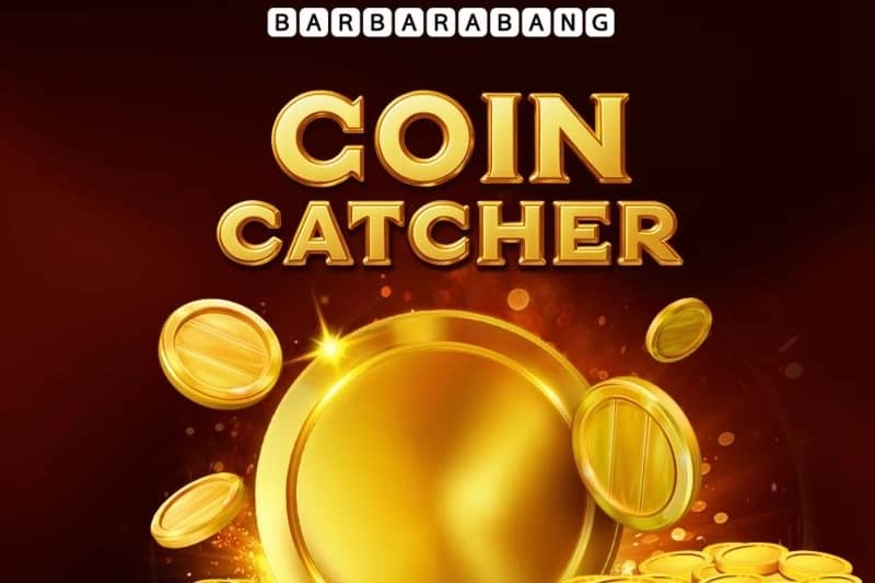 Coin Catcher Hold and Spin slot game by Barbrabang featuring golden coins and 5x5 grid with Grand Jackpot