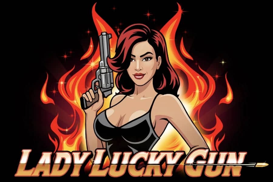 Lady Lucky Gun Slot Logo