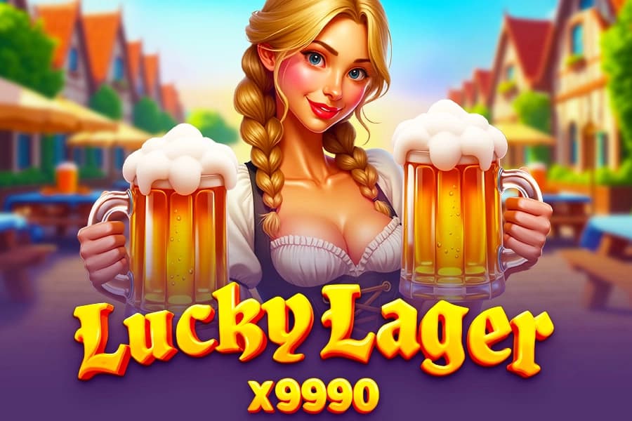 Lucky Lager x9990 Slot Logo