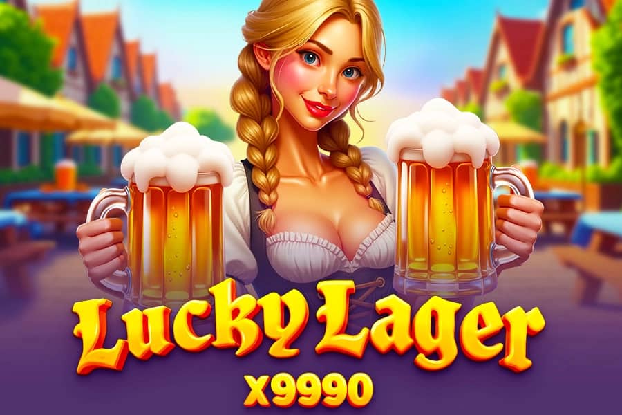 Lucky Lager x9990 Slot Logo