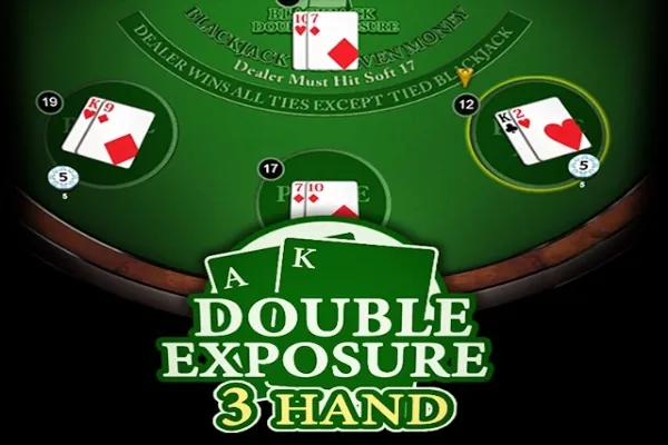 Blackjack Double Exposure 3 Hand blackjack game preview
