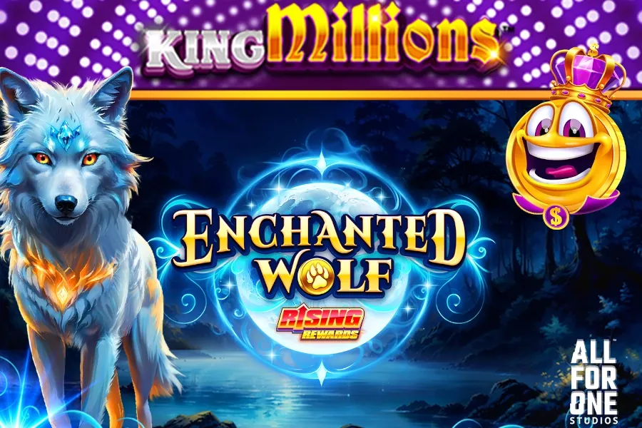Enchanted Wolf: Rising Rewards King Millions slot preview