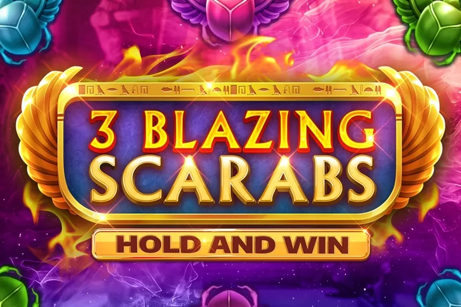 3 Blazing Scarabs Hold and Win slot preview
