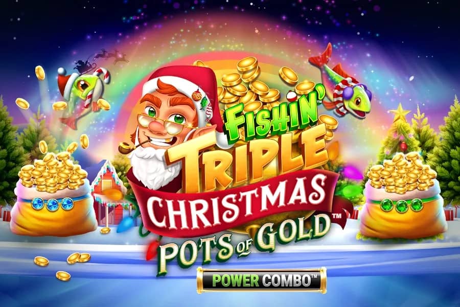 Fishin' Triple Christmas Pots of Gold Power Combo slot preview