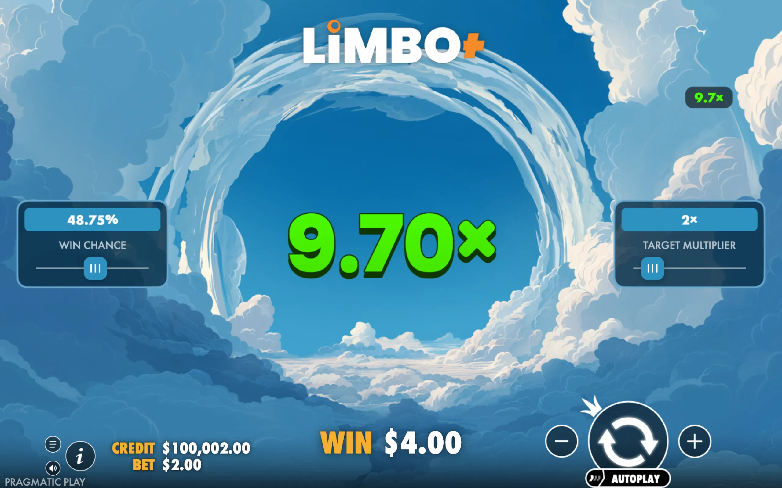 Limbo+ slot gameplay screenshot 1