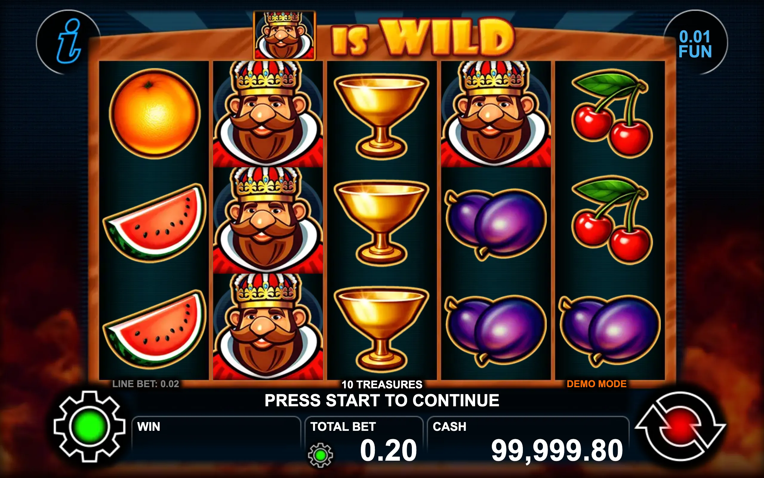 10 Treasures slot gameplay screenshot 1