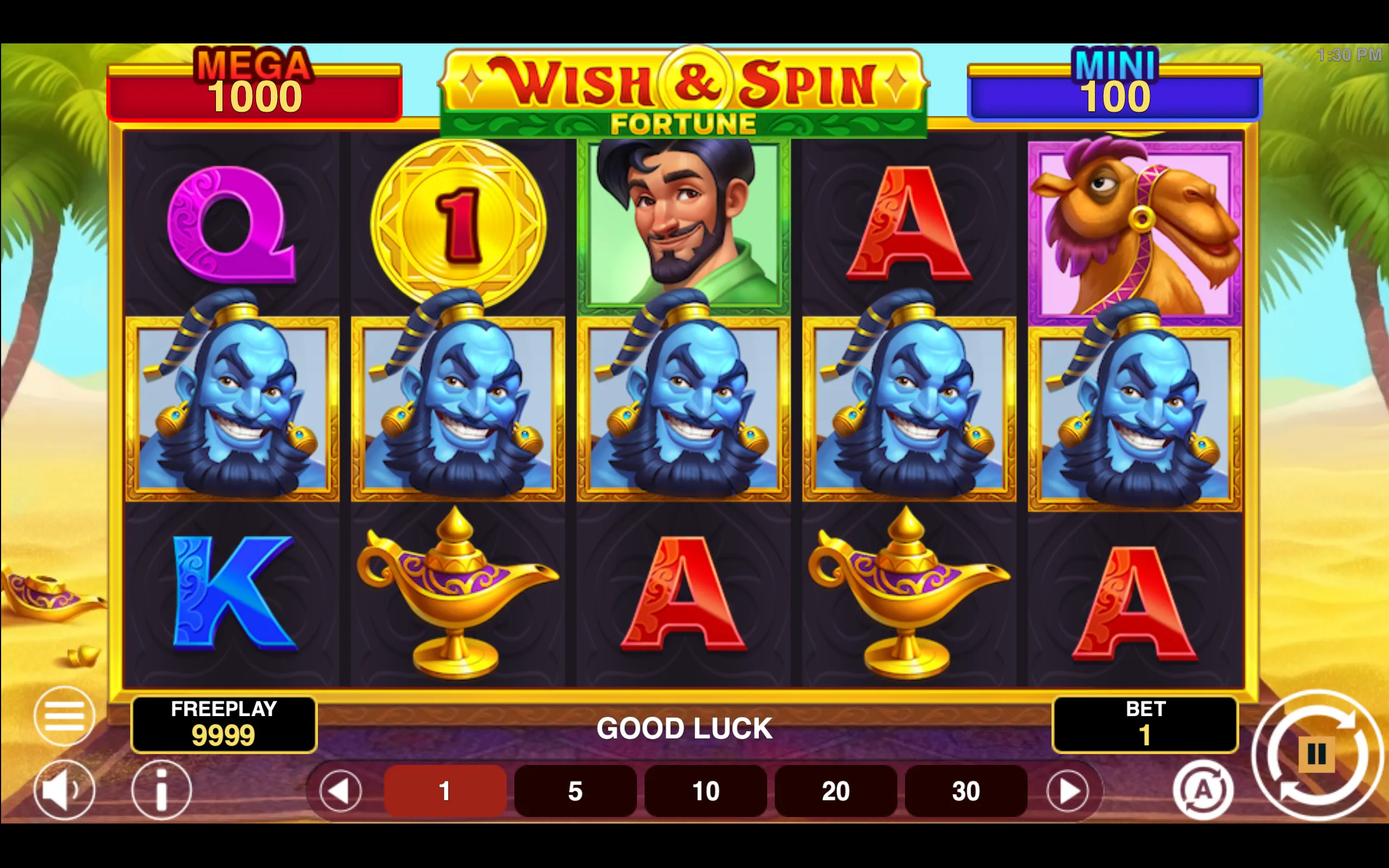Wish & Spin Fortune slot gameplay screenshot 1