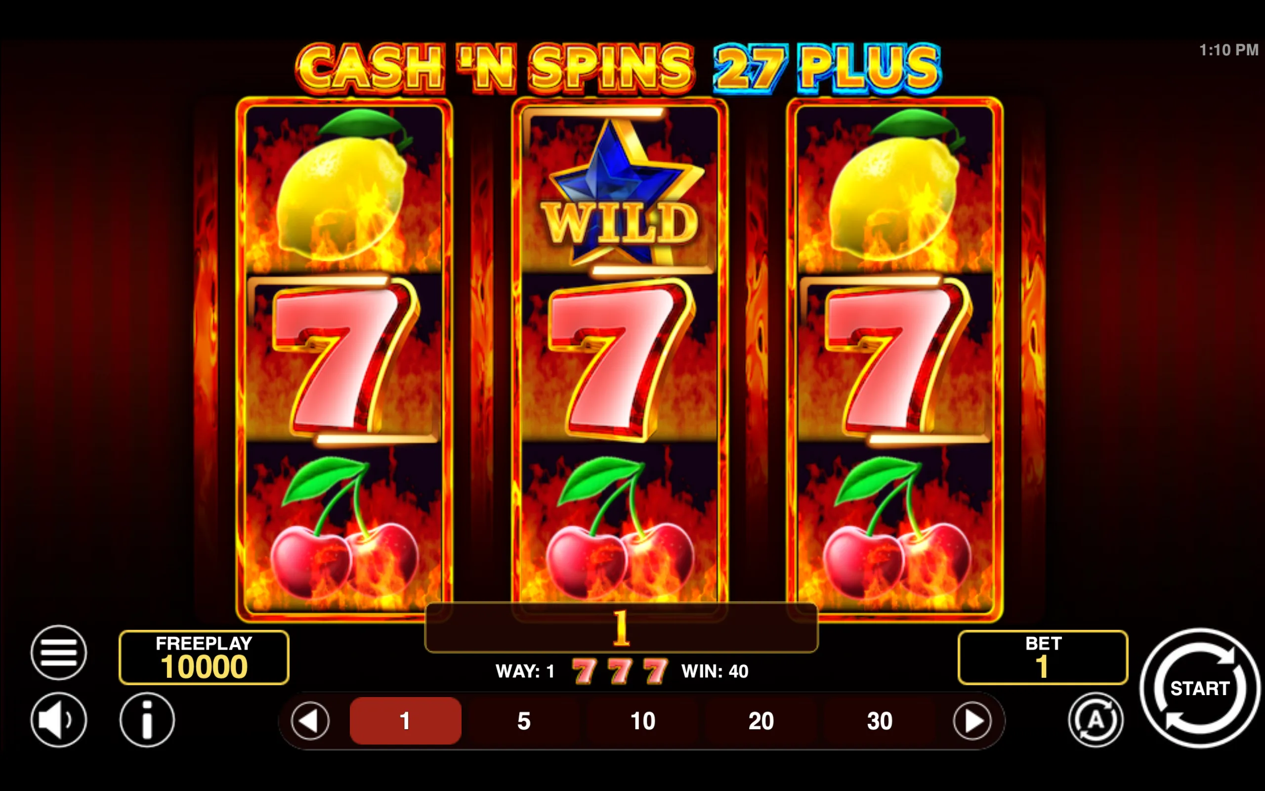 Cash'n Spins 27 Plus slot gameplay screenshot 1