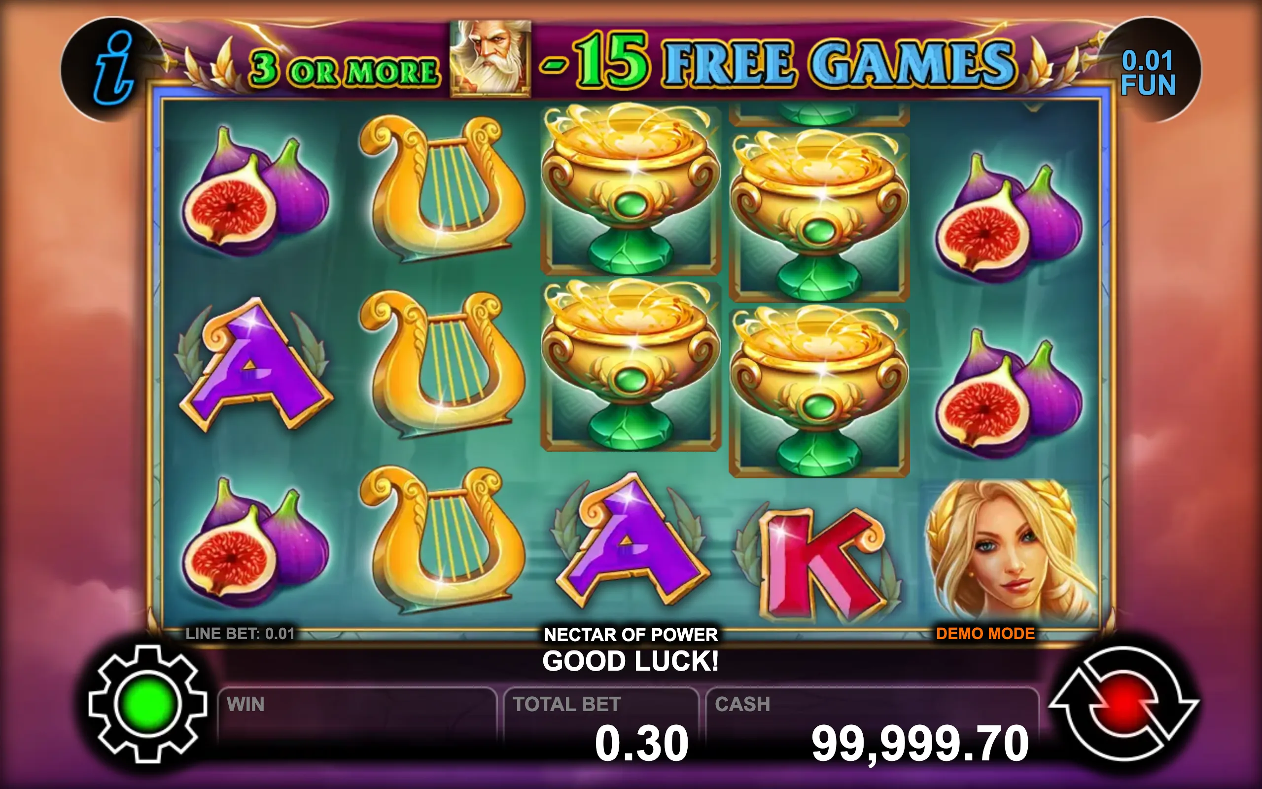 Nectar of Power slot gameplay screenshot 1