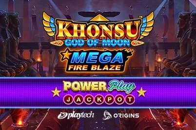 Mega Fire Blaze Khonsu God of Moon PowerPlay Jackpot slot preview